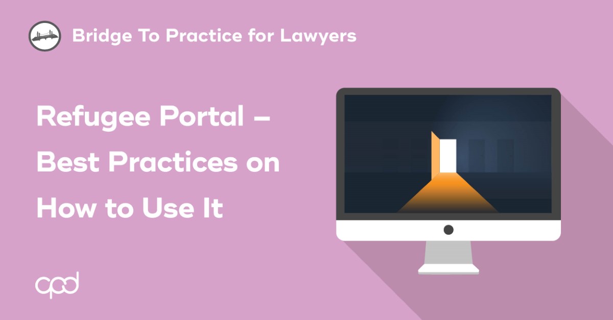 Refugee Portal - Best Practices on How to Use It