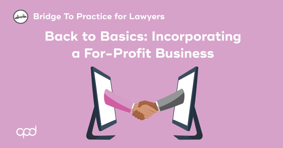 Back to Basics: Incorporating a For-Profit Business