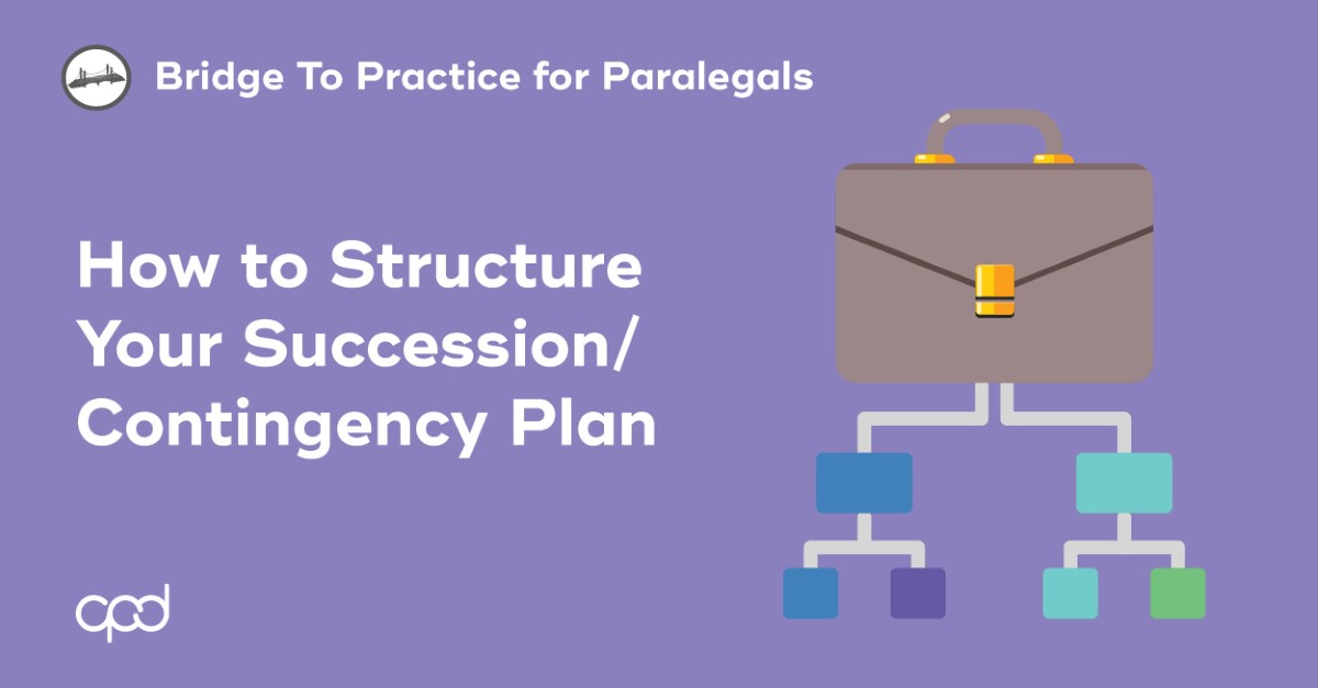 How to Structure Your Succession/Contingency Plan