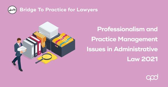 Picture of Bridge to Practice for Lawyers: Professionalism and Practice Management Issues in Administrative Law 2021