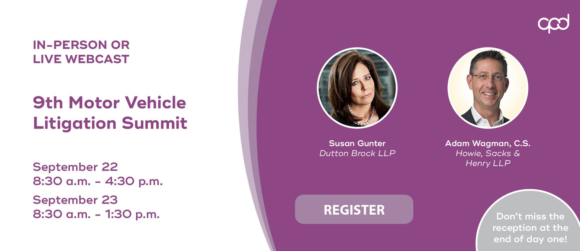 9th Motor Vehicle Litigation Summit 