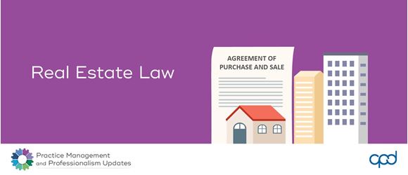 Picture of Practice Management and Professionalism Updates 2026 - Real Estate 